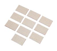 Alomejor 10 Pcs PEI Wiper Sheet Durable Nozzle Cleaner for QIDI Plus 4 3D Printer 25x16.4mm High Temperature Proof
