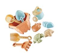 Alomejor 10 Pieces of Sand Toys Beach Toys Sandblas of Barcón Bar Rake Set for Children, Laptop for Children