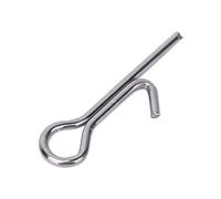 Alomejor 100Pcs Fishing Hook Connector Steel Fishing Hook Connecting Pins Fixed Lock Assist Tool for Soft Lure