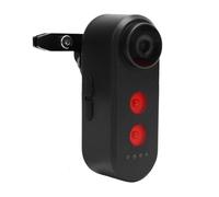 Alomejor 1080p Bicycle From Behind the Chamber with Rear Light for Outdoor Cycling That Mounts the Wine Wine 140 ° Wide (16G)