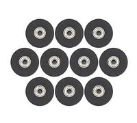 Alomejor 10pcs 50mm Nylon Bearing Pulley, Lightweight Exercise Strength Training Accessory with No Friction Spark, for Home Gym Fitness Equipment and Garage Door Systems