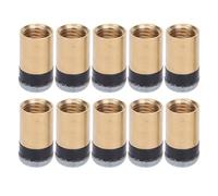 Alomejor 10PCs Billiard Snooker Pool Change Change Set Durable PU Leather Screw Accessories (11MM)