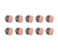 Alomejor 10pcs Billiards Cue Tip Soft Cue Tips Billiard Replacement Screw-on Tips for Billiards Tackle Accessory(13mm)