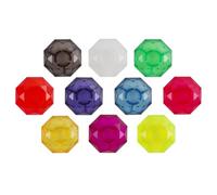 Alomejor 10pcs Guitar Effect Pedal Footswitch Toppers, Anti Slip Protective Covers for Guitar Pedals with Enlarged Stepping Surface for Musicians (RPP-3 Diamond Style Colorful)