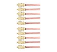 Alomejor 10Pcs Multipurpose Brass HVAC Access Valves for Air Conditioning and Refrigeration Systems Compatible with R22 R12 R134