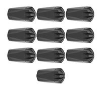 Alomejor 10Pcs Pole Tip Protectors Nordic Walking Pole Pads Rubber Walking Stick Tip Foot Cover for Climbing Trekking Hiking