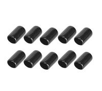 Alomejor 10PCS Rubber Durable Billiard Pool Tip Protector Small Head Club Protective Stick Cover Snooker Accessory (10mm)