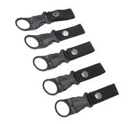 Alomejor 10pcs Water Bottle Holder, Nylon Plastic Quick Access Bottle Buckle for 12oz, 17oz and 25oz (Black)