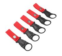 Alomejor 10pcs Water Bottle Holder, Nylon Plastic Quick Access Bottle Buckle for 12oz, 17oz and 25oz (Red)