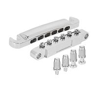 Alomejor 12 Strings Electric Guitar Bridge Alloy Silver Zinc Accessories for Bright Outer Guitar Pieces