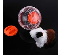 Alomejor 12cm Durable Plastic Hamster Gerbil Exercise Ball for Fun and Activity, Ideal for Small Pets, Clear Design (Yellow)
