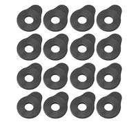Alomejor 16 Pcs Rubber Guitar Strap Locks, Universal Adapter for Acoustic Electric Bass with Secure Fit, No Drilling