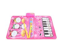 Alomejor 2 in 1 Kids Dance Mat, Musical Play Piano Educational Toy for Toddlers with Interactive Dance Pad, for Indoor Outdoor Family Fun