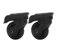 Alomejor 2-Pack Silent Luggage Wheel Replacement - Universal 5x2 Inch Suitcase Casters with Screw Mount, Durable Polypropylene Wheels for Hard & Soft Travel Bags, Smooth Rolling on