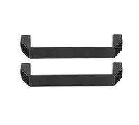 Alomejor 2 Pcs Durable Door Pull Handles Aluminum Alloy with Comfortable Grip for Cabinets and Doors 180mm Hole Spacing (Black)