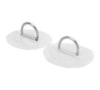 Alomejor 2 PCs Pad de Pad de Kano D-D-D-D-D-D-D-R-ring, Easy to Install, Adapted to the PVC Flot Surfing Panel on the High Resistance Fracture (White)