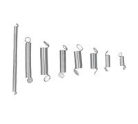 Alomejor 200Pcs Spring Assortment Set, Durable Extension & Compression Springs Kit for Maintenance, Made of C75 Galvanized Steel, Ideal for Home, Automotive & More