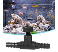 Alomejor 20PCS Black ABS Aquarium Tee Connector 3 Way Tubing Volume Air Control Valve Fish Tank Oxygen Pump Accessories, Material, Easy Operation, Environment for Fish