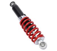 Alomejor 250mm Shock Absorber Adjustable Rear Shock Damper Steel Alloy 5 Level Spring Preload 10mm Mount Holes for ATV Go Kart Quad Pit Bike