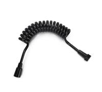 Alomejor 2m Flexible Spring Shower Hose Retractable Bidet Hose for Bathroom Universal Fitting Durable PVC Copper Material