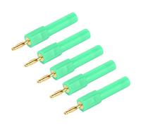 Alomejor 2mm to 4mm Conversion Banana Plug 5Pcs Exquisite Craftsmanship Socket Adapter for Audio Devices and Electronics (Green)