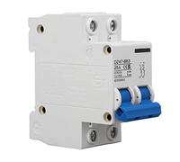 Alomejor 2P DC Miniature Circuit Breaker 25A B Type | Nylon material, 4000A breaking capacity, Modular design, Wide applications in solar systems