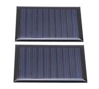 Alomejor 2PCS 5V 50mA Solar Power Module, Mini Solar Polysilicon Panel with High Efficiency Charging Circuit, for Outdoor Cycling Camping Hiking Tourism