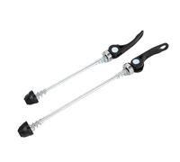 Alomejor 2pcs Alloy Quick Release Skewer Set for Road & Mountain Bikes - Lightweight, Durable Aluminium Wheel Hub Skewers with Spring-Loaded Levers, Compatible with 9/10/11-Speed D