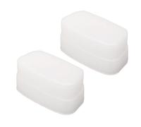 Alomejor 2Pcs Bounce Dome Diffuser for 320EX Flash, Portable White Camera Flash Diffuser for Soft Lighting in Portraits and Outdoor Activities
