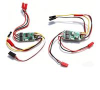 Alomejor 2pcs Brushed ESC Dual Way Bidirectional ESC for RC Model Boat Tank 130 180 Brushed Motor