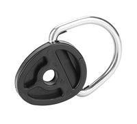 Alomejor 2PCS D Ring Buckle Tie Down Loop for Canoe Kayak Fitting Accessory Parts Black Outdoor Kayak Boat Repair