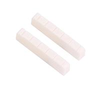Alomejor 2Pcs Electric Guitar Nut Artificial Cattle Bone 6 String Guitar Nut for Guitar Replacement Parts Accessories