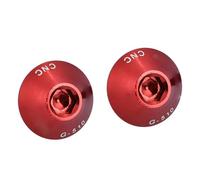 Alomejor 2Pcs Hexagon Screws Bolts and Screws M5 * 12mm Bicycle Water Bottle Cage Holder Bracket Screw Bolts for Bicycle Water Bottle Cage Replacement(Red)