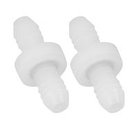 Alomejor 3/8in Check Valve Strong Compact for Fluid Systems and Pneumatic Applications 2 Pcs One Way Plastic (CDDV6)