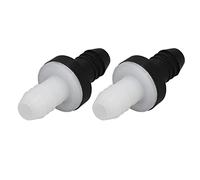 Alomejor 3/8in Check Valve Strong Compact for Fluid Systems and Pneumatic Applications 2 Pcs One Way Plastic (CDAV6)
