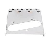 Alomejor 3 String Electric Guitar Bridge, Metal Saddle Bridge for Single Coil Pickup, with Intonation Adjustment
