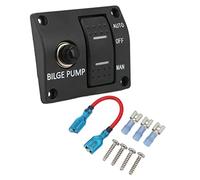 Alomejor 3 -way Bilge Pump Switch 12V 24 V Universal Fit for Boat Yacht Owners