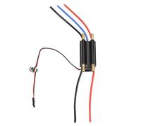 Alomejor 30a RC Boat Brushless ESC Easy to Use Embedded SBEC High-performance Charge with Servo Accessories for RC Boat Lovers Metal/black 1 X 30a ESC