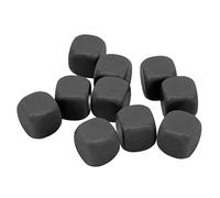 Alomejor 30PCS Dice Set 6 Sided Plastic Game Dice 16 X 16 X 16mm Round Corner DIY for Board Games Math Learning Classroom Crafts Teachers Students Families (Black)