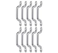 Alomejor 316 Stainless Steel Boat Top Pad Eyes Set for Securing Boats Kayaks Canoes 10 Pcs Durable Design