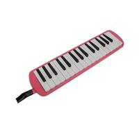 Alomejor 32 Key Melodica, Classic ABS Musical Instrument with Excellent Sound Quality and Impact Resistance, for Beginners Students and Kids Learning Practice (Pink)