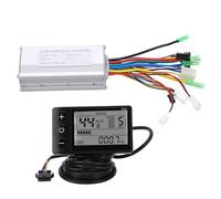Alomejor 36/48V 500/750W Brushless Controller Kit with LCD Display Meter 22A9 Tube for Electric Bicycle Electric Scooter