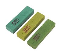 Alomejor 3Pcs Guitar Polishing Blocks Rubber Fret Polishing Erasers 3 Grits for Guitar Bass Ukulele Soft Rubber Fit Frets Cuttable Design for Fret Sanding Cleaning and