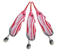 Alomejor 3pcs Scales of the Artificial Snake Soft Food to Raise the Swimming Action That Fights for Fishermen (1#)