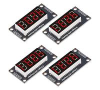 Alomejor 4 Digit Digital Display Module, Clear 0.36" LED 7 Segment Screen for Automation Applications, Sturdy PCB Construction, Compact Size (Red MRA110B)