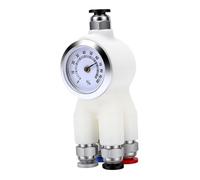 Alomejor 4 in 1 PTFE Adapter for Smooth Filament Feeding with Hygrometer, Dust Proof Design for Lab P1P X1E 3D Printer