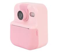 Alomejor 48MP 1080P Outdoor Camera Instant Portable Travel Camera with 180 Degree Rotatable Lens and Music Player for Music Lovers ABSDisplay (Roseate)
