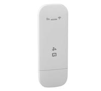 Alomejor 4G USB Portable WiFi Router Secure Encryption Pocket Mobile Hotspot for European, Supports 10 Devices, USB Powered (White)