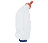 Alomejor 4L Calf Milk Bottle with Detachable Nipple for Cattle Farm Feeding Equipment for Calves Plastic+Rubber Convenient for Calves to Eat Livestock Supply