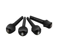 Alomejor 4Pcs 6.5 x 2.3cm Violin Tuning Pegs 4/4 Violin Ebony String Tunning Pegs Violin Replacement Accessories